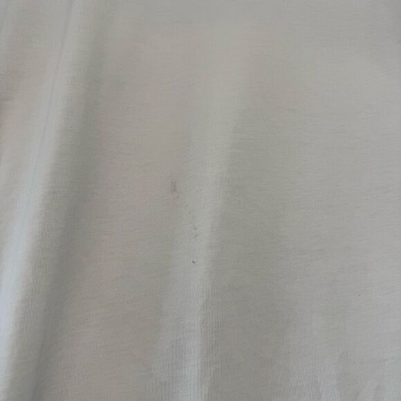 Travis Mathew White Striped Polo Shirt Small Logo Golf Polo Mens Size XLarge - Picture 9 of 16